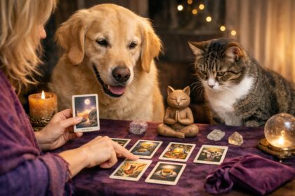 Terapia holística tarot para mascotas conexión emocional con perros y gatos